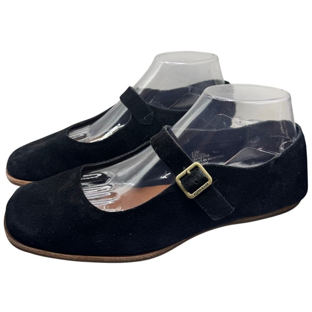 Kork Ease Black Suede Mary Jane Flat Size 8.5
